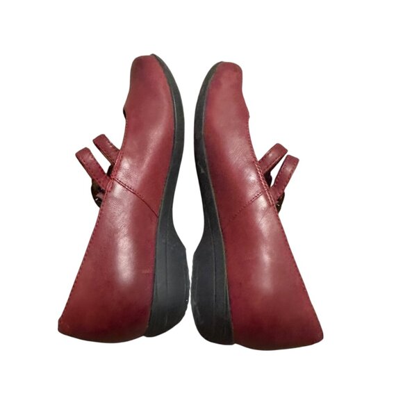 Dansko Flynn Red Mary Jane Shoes Round Toe Double Buckle Size 37 6.5 Women's - Picture 8 of 12